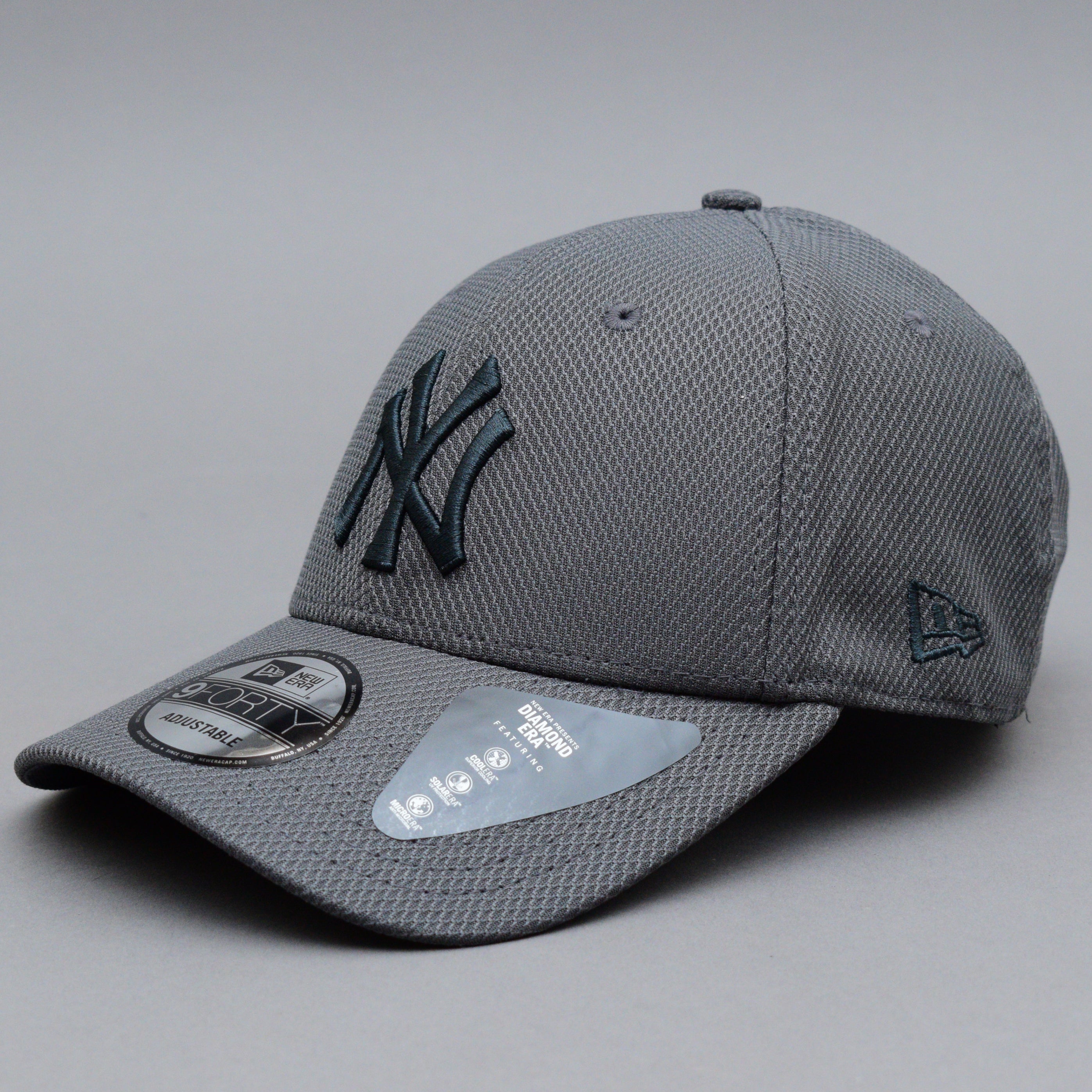 New Era MLB New York NY Yankees Diamond Era 9Forty Adjustable Justerbar Grey Grå 12523906
