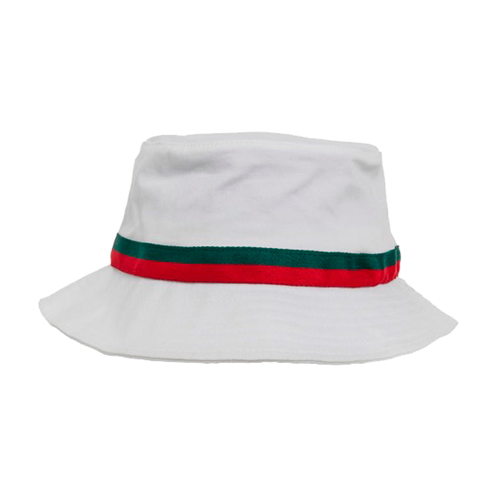 Flexfit Bucket Hat 5003 White Stripe Hvid