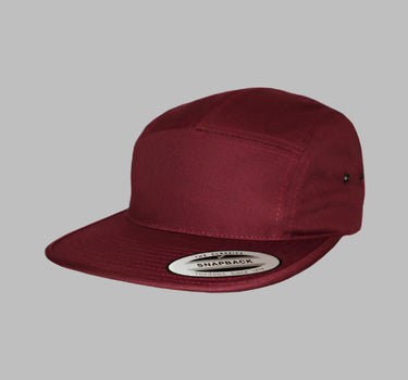 Flexfit 5 Panel Justerbar 7005 Maroon Rød