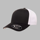 Flexfit Baseball 110 Mesh Snapback Black White Sort Hvid 110M BLK-WHT
