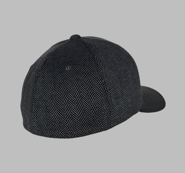 Flexfit Baseball Herringbone Flexfit 6277SP Black Grey Sort Grå