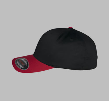 Flexfit Baseball Original Flexfit 6277 Black Red Sort Rød