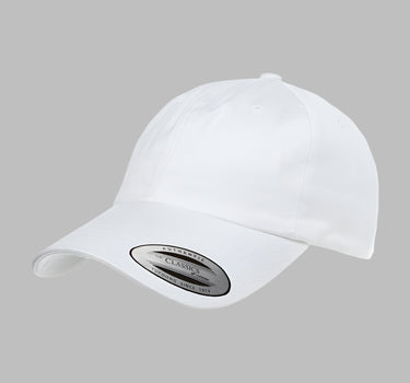 Flexfit Yupoong Dad Cap Justerbar 6245CM White Hvid