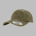 Flexfit Yupoong Dad Cap Justerbar 6245SP Olive Destroyed Grøn
