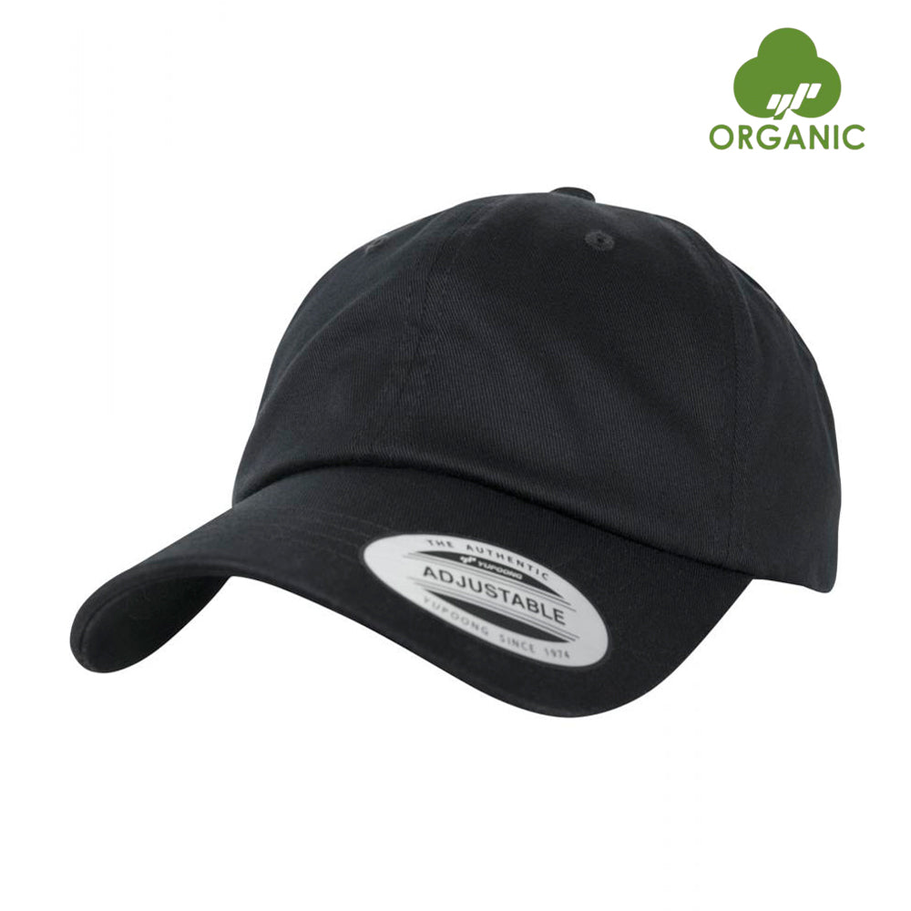 Flexfit Dad Cap OC Organic Cotton Adjustable Black Sort BB 6245OC-BLK