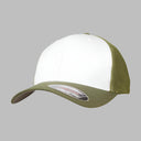 Flexfit Mesh Colored Front Flexfit 6511CF Buck White Grøn Hvid