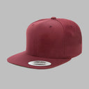 Flexfit Yupoong 6-12 Years Snapback 6089MK Kids Børn Maroon Rød