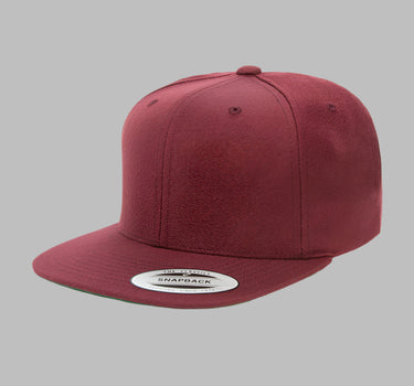 Flexfit Yupoong 6-12 Years Snapback 6089MK Kids Børn Maroon Rød