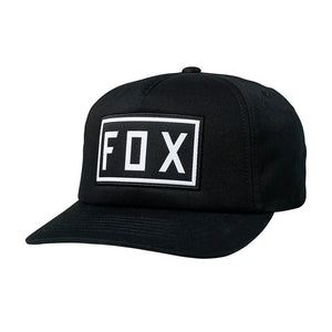 Fox Drive Train Station Flexfit Black White Sort Hvid