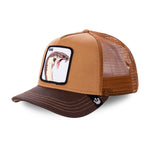 Goorin Bros Biter King Snake Trucker Snapback Brown Brun