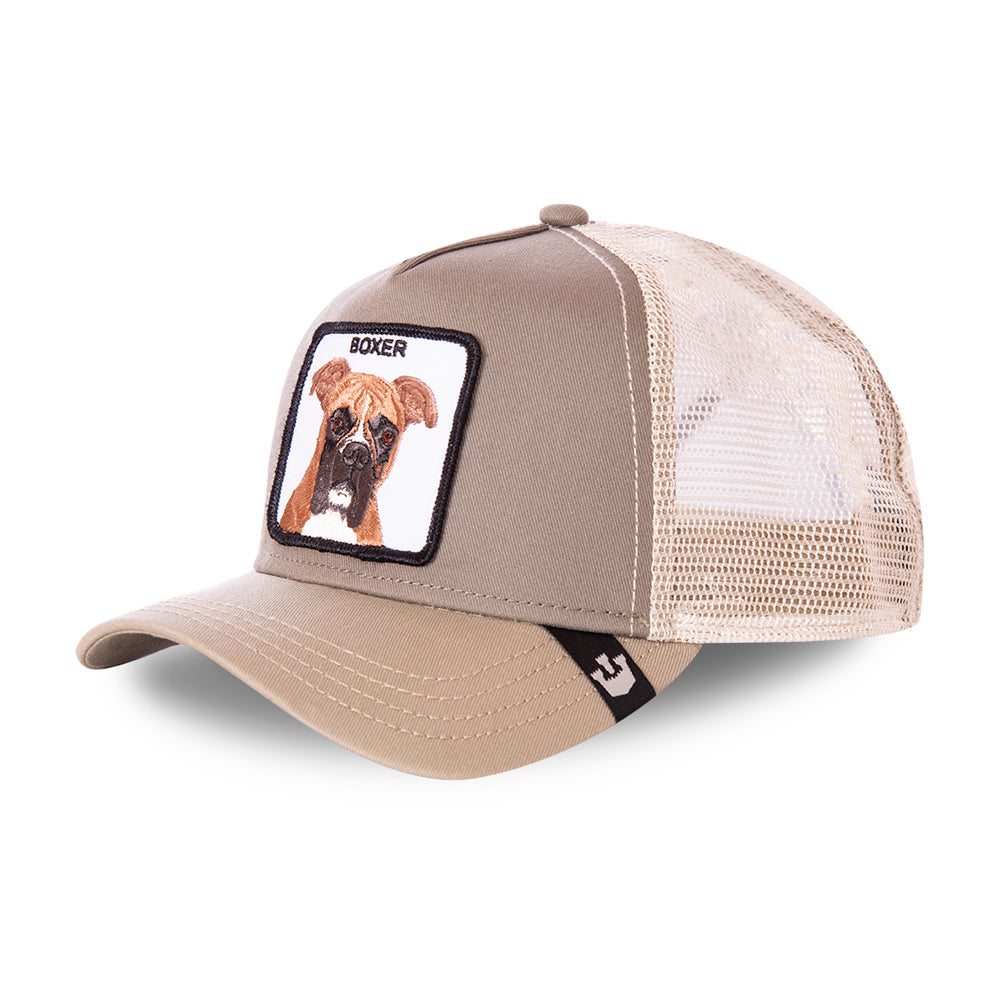 Goorin Bros Boxer Dog Trucker Snapback Grey Grå