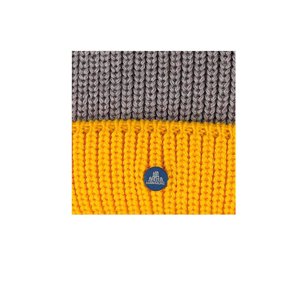 Hammaburg Docker Knit Fold Hue Grey Yellow Grå Gul