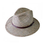 Headzone Straw Hat Fedora Hat 2888 Tan Brown Brun