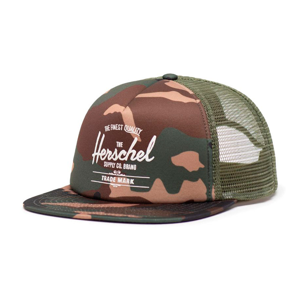 Herschel Whaler Cap Mesh Trucker Snapback Woodland Camo Camouflage