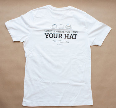 High5 Shop High5 Logo Tee's Home Is Where You Hang Your Hat T-shirt White Hvid