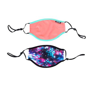 Hype 2X Adult Space Pink Face Mask Multi Color Pink Space Lyserød Camo SAFE404