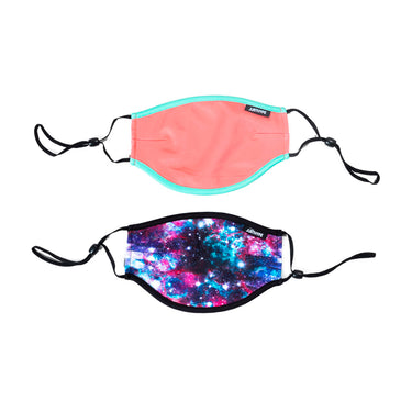 Hype 2X Adult Space Pink Face Mask Multi Color Pink Space Lyserød Camo SAFE404