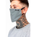 Hype Adult Reflective Face Mask White Grey Hvid Grå Reflective SAFE0194