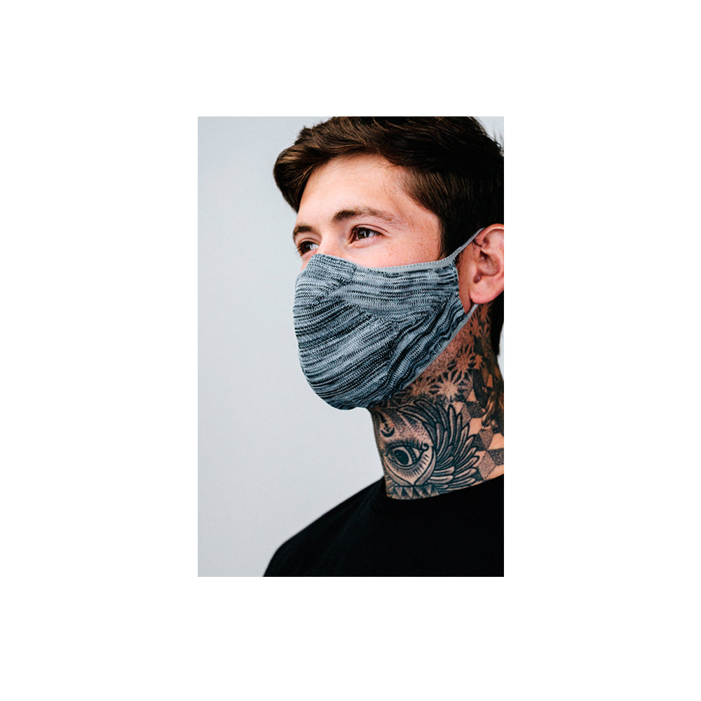 Hype JustHype Adult Tech Knit Face Mask Mundbind Grey Melange Grå SAFE0126