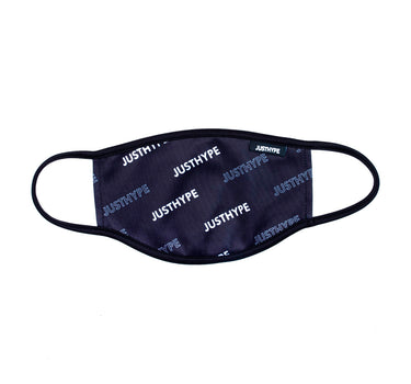 Hype JustHype Kids Bold Logo Face Mask Mundbind Black White Sort Hvid SAFE0067
