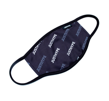 Hype JustHype Kids Bold Logo Face Mask Mundbind Black White Sort Hvid SAFE0067