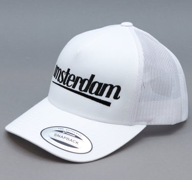 Ideal Cities Pack Amsterdam Trucker Snapback White Hvid
