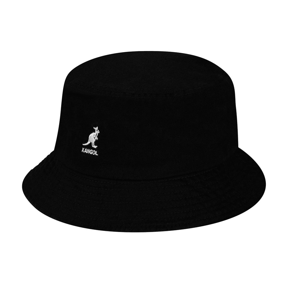 Kangol Washed Bucket Hat Black Sort