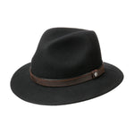 Lierys Sargent Traveller Wool Hat Fedora Black 2528119-1