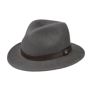 Lierys Sargent Traveller Wool Hat Fedora Grey 2528119-33