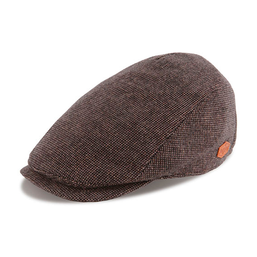 MJM Hats Bang Sixpence Flat Cap Brown Brun 01D74011C53