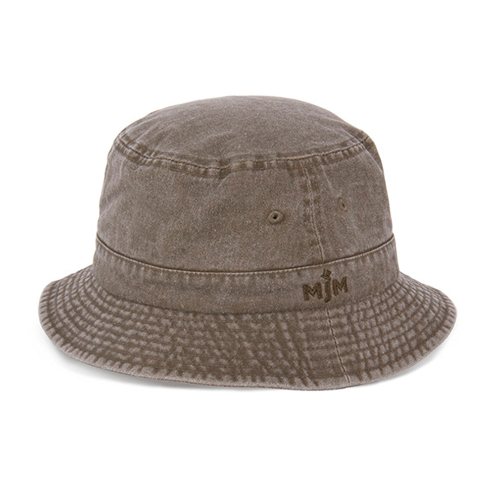 MJM Hats Dyed Cotton Twill Bucket Hat Bølle Hatte Olive Grøn 1003606801