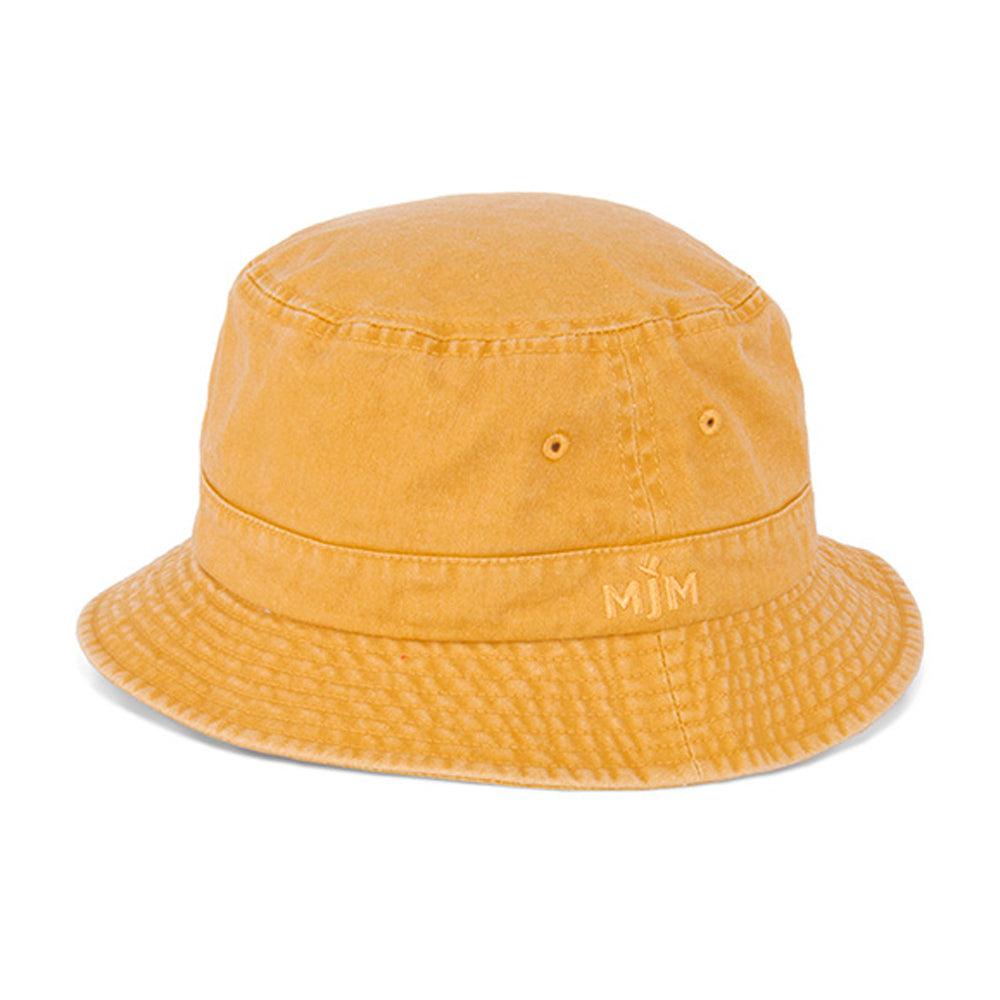 MJM Hats Dyed Cotton Twill Bucket Hat Bølle Hatte Yellow Gul 1003606220