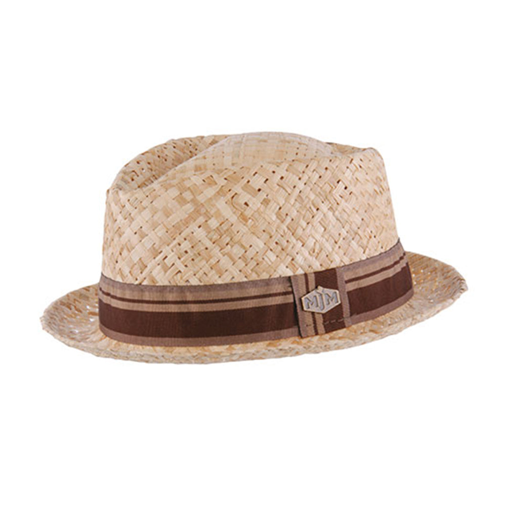  MJM Elmer Raffia Straw Hat Natural Beige