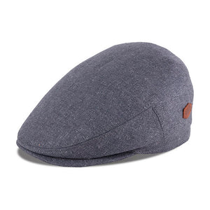 MJM Hats Jordan Silk Sixpence Flat Cap Grey Grå 01A36006D07