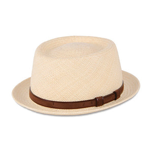 MJM Hats Leo Panama Straw Hat Natural Beige 01J67004020