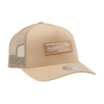 Mitchell & Ness Box Logo Trucker Snapback Khaki Beige MN-BRA-INTL648