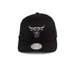 Mitchell & Ness NBA Chicago Bulls Melange Logo Snapback Black Melange Sort Grå