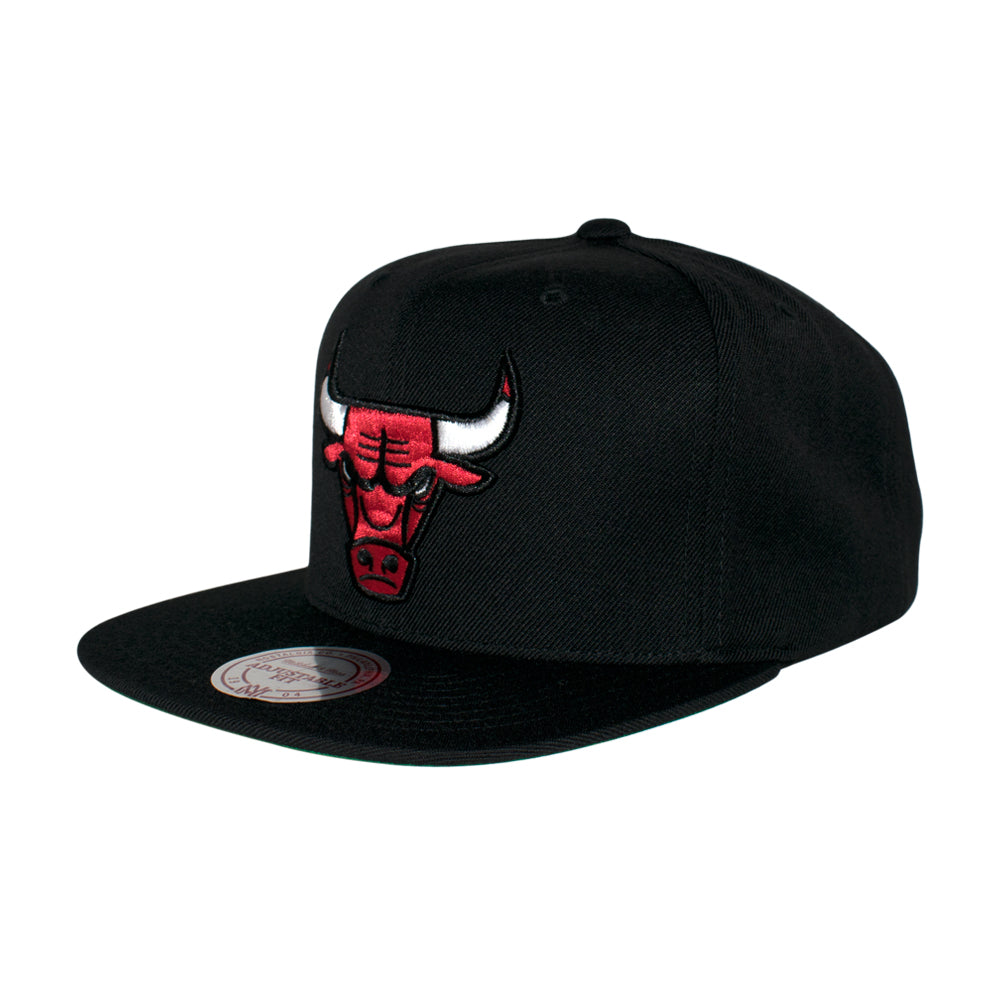 Mitchell & Ness Chicago Bulls Wool Solid Snapback Black Sort