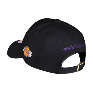 Mitchell & Ness LA Lakers Foundation Script Adjustable Justerbar Black Purple Sort Lilla MN 20007 