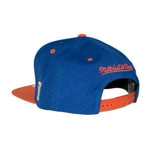 Mitchell & Ness New York Knicks Team Arch Snapback Blue Orange Blå Orange