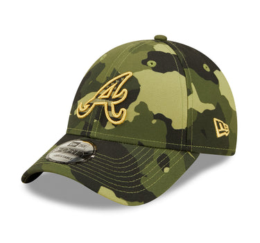New Era MLB Atlanta Braves 9Forty Armed Forces Day Snapback Camo Gold Camouflage Guld 60233960
