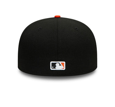 New Era MLB Baltimore Orioles 59Fifty AC Perf Fitted Black White Orange Sort Hvid 12593085 
