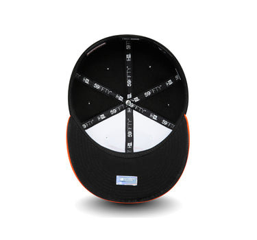 New Era MLB Baltimore Orioles 59Fifty AC Perf Fitted Black White Orange Sort Hvid 12593085 