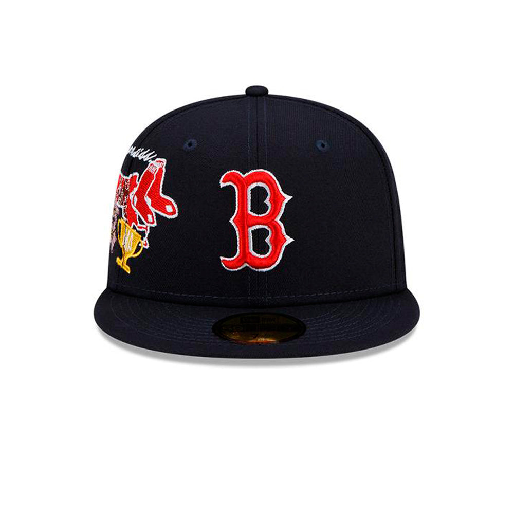 New Era MLB Boston Red Sox 59Fifty City Cluster Fitted Black Sort 60224639
