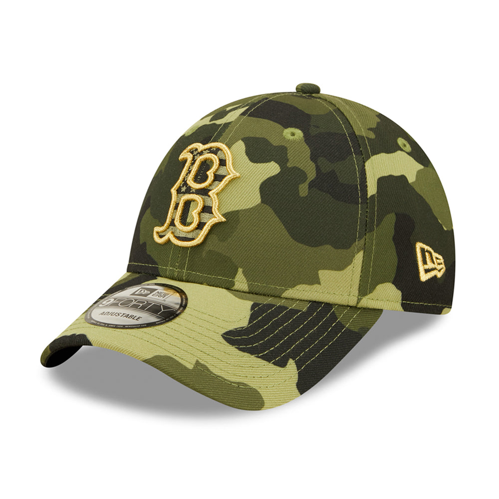 New Era MLB Boston Red Sox 9Forty Armed Forces Day Snapback Camo Gold Camouflage Guld 60233470