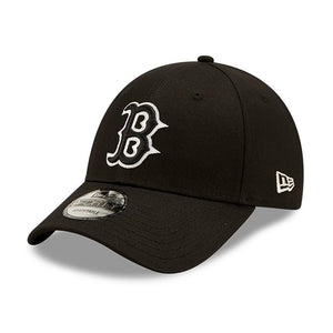 New Era MLB Boston Red Sox 9Forty Metallic Pop Snapback Black White Sort Hvid 60222378