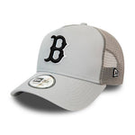 New Era Boston Red Sox A Frame Trucker Snapback Grey Black Grå Sort 60141793