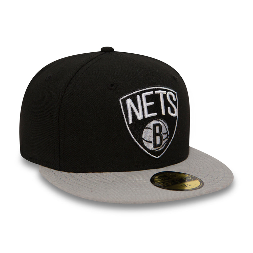 New Era NBA Brooklyn Nets 59Fifty Essential Fitted Black Grey Sort Grå 10862335