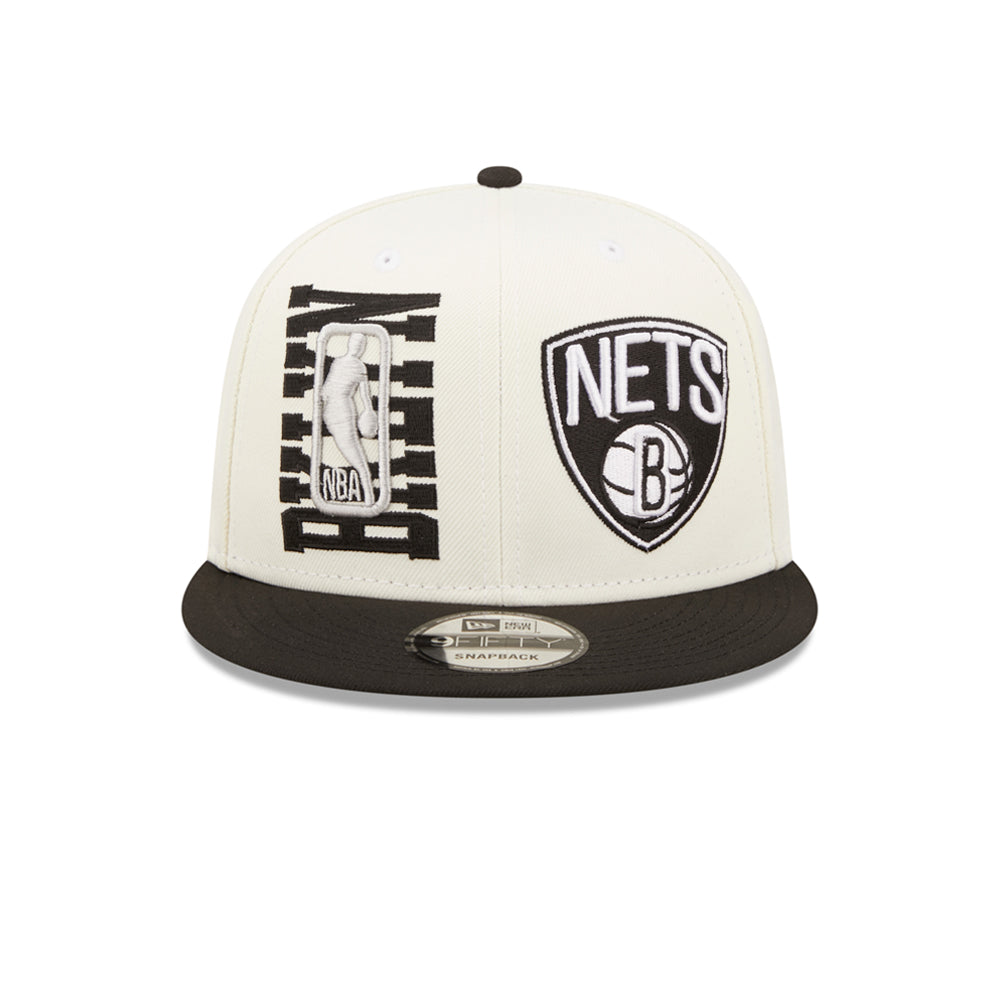 New Era Brooklyn Nets 9Fifty NBA22 Draft Snapback Black White Sort Hvid 60243113