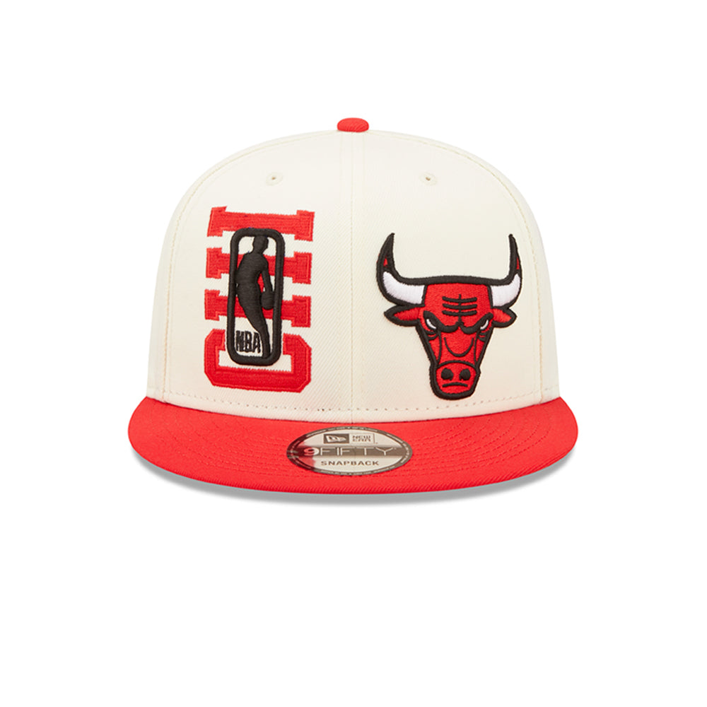 New Era Chicago Bulls 9Fifty NBA22 Draft Snapback Red White Rød Hvid 60243118